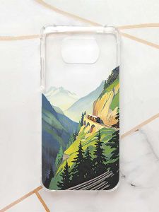 Чохол з потовщеними кутами для Xiaomi Poco X3 :: Пейзаж. Гори (принт 87)