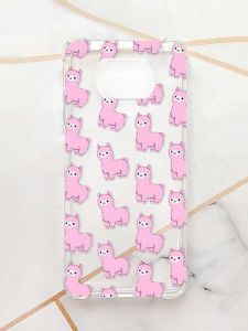 Чохол з потовщеними кутами для Xiaomi Poco X3 :: Лами рожеві (принт 101)