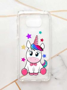 Чохол з потовщеними кутами для Xiaomi Poco X3 :: Єдиноріг (принт 102)