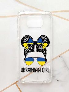 Чохол з потовщеними кутами для Xiaomi Poco X3 :: Українська дівчина (принт 113)