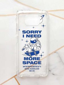 Чохол з потовщеними кутами для Xiaomi Poco X3 :: Космонавт на скейті (принт 248)