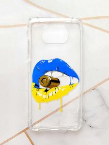 Чохол з потовщеними кутами для Xiaomi Poco X3 :: Губи і патрон (принт 264)