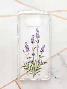 Чохол з потовщеними кутами для Xiaomi Poco X3 :: Гілочки лаванди (принт 266)