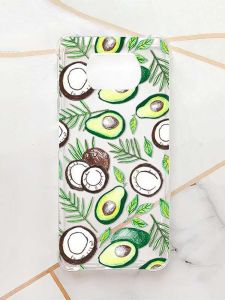 Чохол з потовщеними кутами для Xiaomi Poco X3 :: Авокадо і кокос (принт 303)