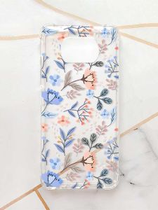 Чохол з потовщеними кутами для Xiaomi Poco X3 :: Квітковий фон (принт 371)