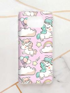 Чохол з потовщеними кутами для Xiaomi Poco X3 :: Єдинороги (принт 106)