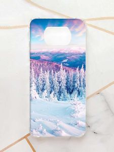 Чохол з потовщеними кутами для Xiaomi Poco X3 :: Зимові гори (принт 163)