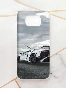 Чохол з потовщеними кутами для Xiaomi Poco X3 :: Авто біле (принт 236)