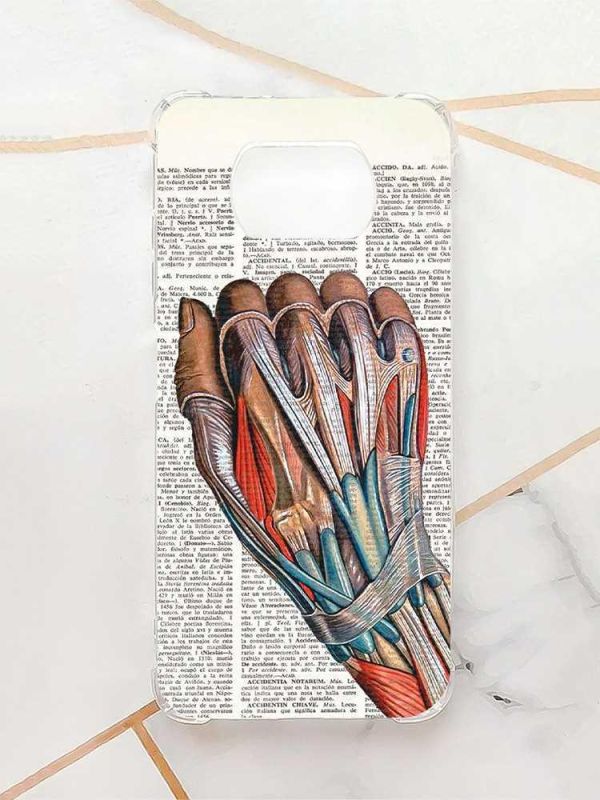 Чохол з потовщеними кутами для Xiaomi Poco X3 :: Анатомія руки (принт 298)