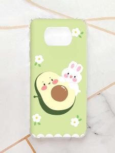 Чохол з потовщеними кутами для Xiaomi Poco X3 :: Авокадо і зайченя (принт 311)