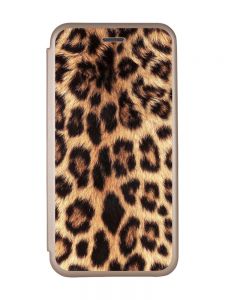 Чохол-книжка з малюнком для Samsung Galaxy A14 5G Золотий :: Леопардовий дизайн (принт 383)