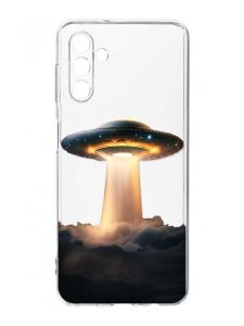 Прозорий чохол на Samsung Galaxy A35 5G (A356) :: Тарілка НЛО (принт 242)