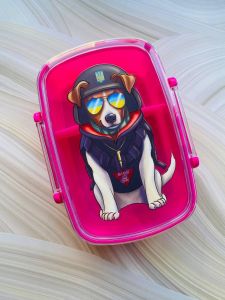 Ланч бокс дитячий рожевий 800 мл (дизайн 41)