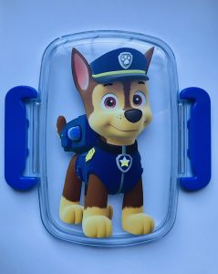 Подарунковий набір Ланч бокс синій 800 мл та вологі серветки (дизайн 8_2)