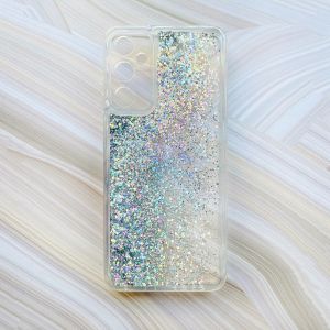 Чохол з плаваючими блискітками на Samsung Galaxy A05s (A057) Сріблястий